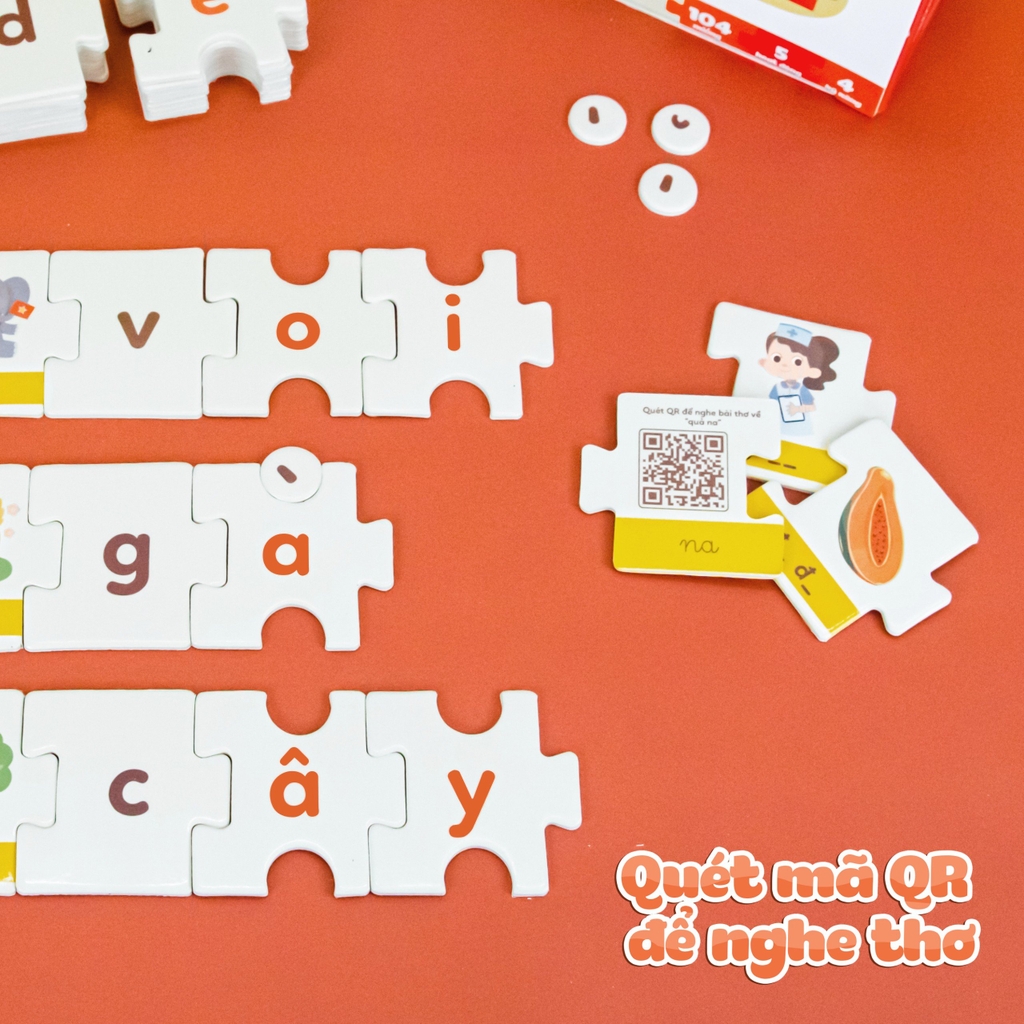 Kennen Match It - Puzzle ghép chữ cái và đánh vần Tiếng Việt