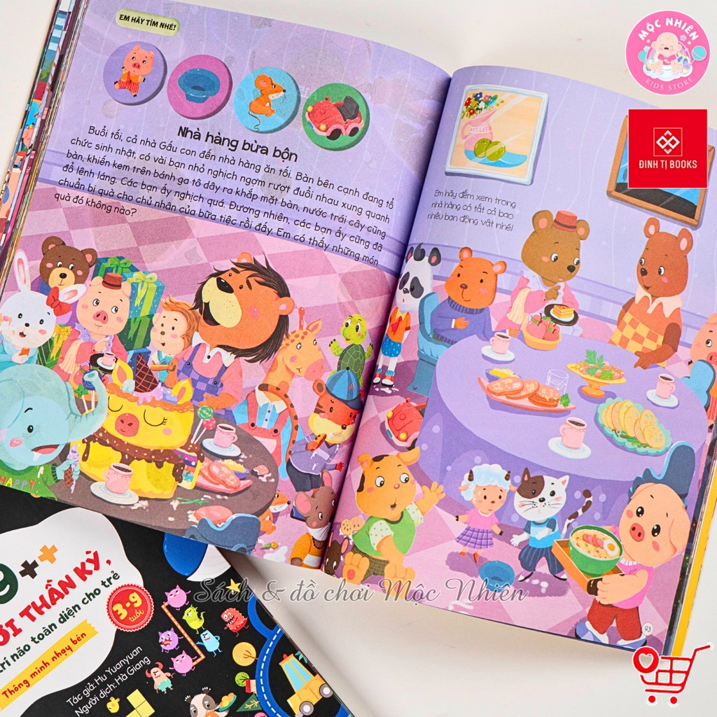 Combo 02 cuốn Sách - 140++ trò chơi thần kỳ, phát triển trí não toàn diện cho trẻ 3-9 tuổi - Đinh Tị Books