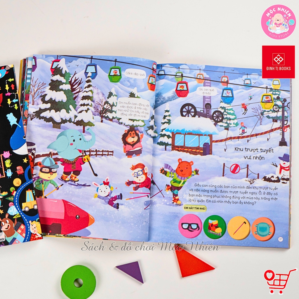 Combo 02 cuốn Sách - 140++ trò chơi thần kỳ, phát triển trí não toàn diện cho trẻ 3-9 tuổi - Đinh Tị Books