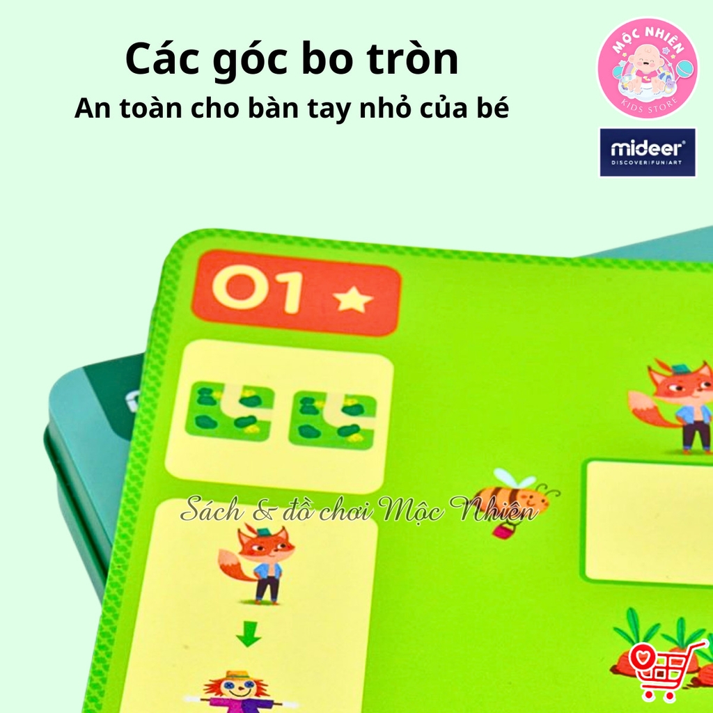 Đồ chơi ghép hình tìm đường trên đảo - Road Builders Animal Island - Mideer MD2076