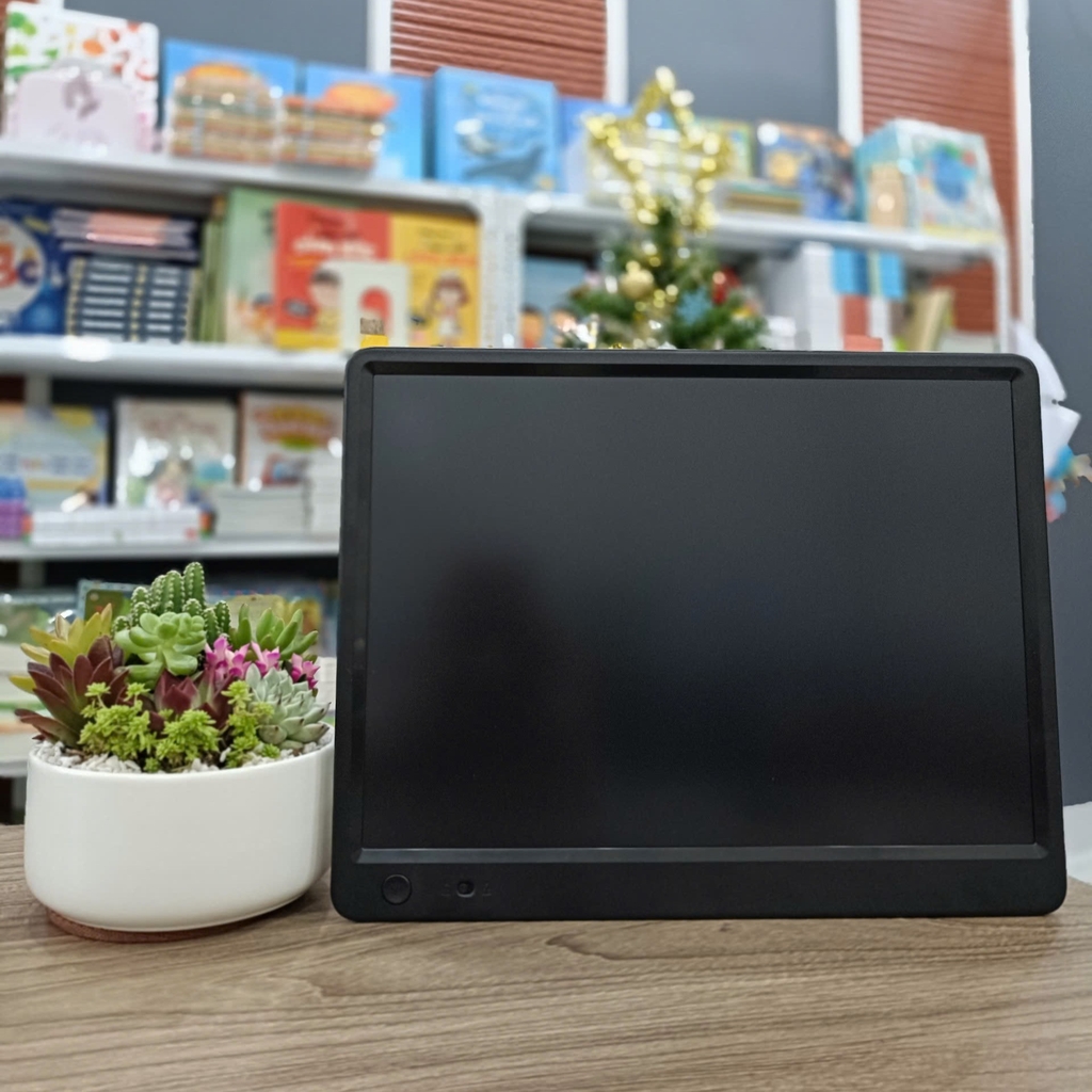 Bảng vẽ tự xóa điện tử, bảng viết vẽ thông minh cỡ lớn 15 inch màn hình LCD đa sắc đồ họa đẹp kèm bút dạy học