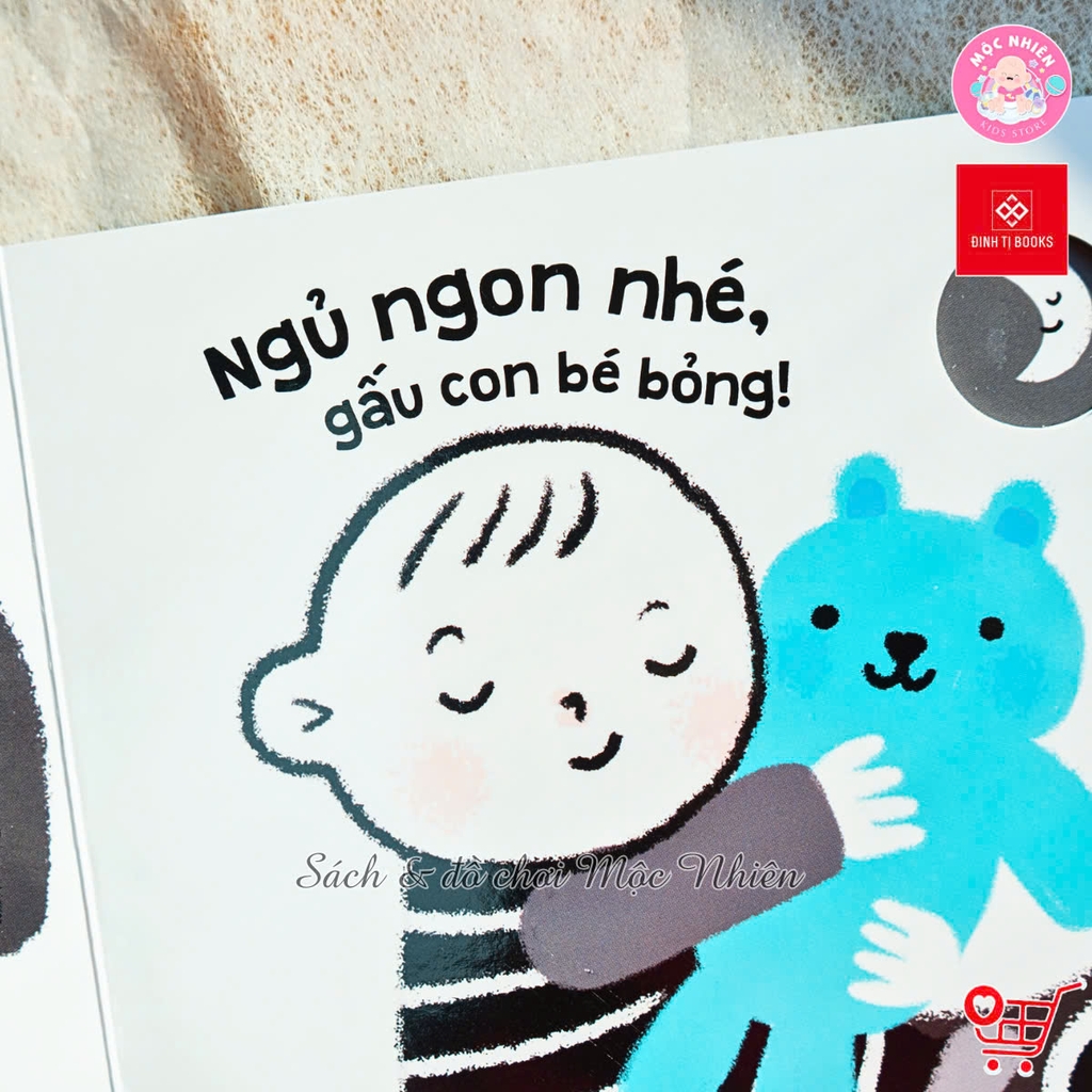 Sách kích thích thị giác - Đen trắng và màu sắc tương phản cho bé 0-3 tuổi - Đinh Tị Books