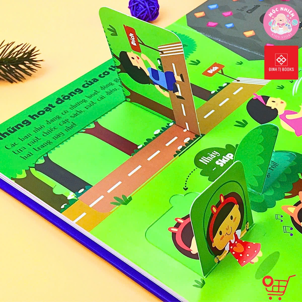 Sách Tương Tác Lật Mở Khám Phá Khổ lớn Lift-The-Flap - Lật mở khám phá - The Human Body - Cơ thể người (Dành cho bé từ 0-6 tuổi) - Đinh Tị Books