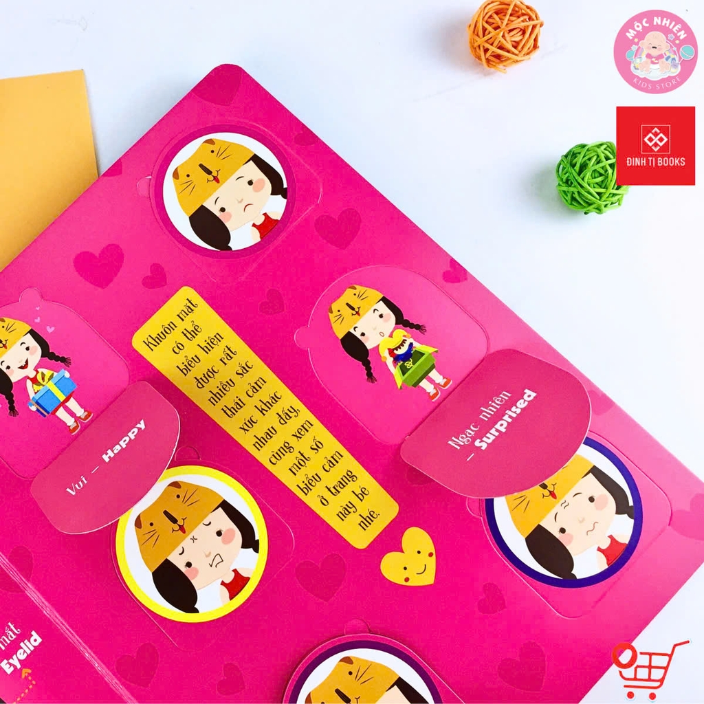 Sách Tương Tác Lật Mở Khám Phá Khổ lớn Lift-The-Flap - Lật mở khám phá - The Human Body - Cơ thể người (Dành cho bé từ 0-6 tuổi) - Đinh Tị Books