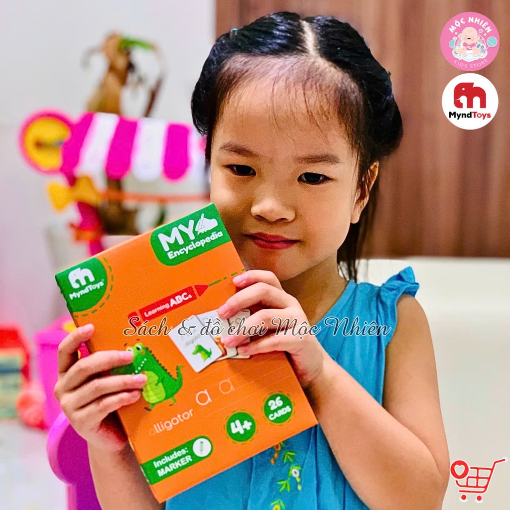 Đồ Chơi Giáo Dục MyndToys My Encyclopedia – Thẻ Học Chữ Cái Learning ABCs - Dành Cho Bé Trên 4 Tuổi