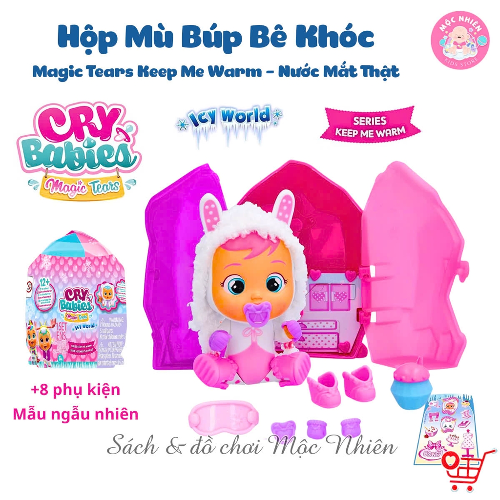 Búp bê Cry Babies Magic Tears Keep Me Warm - IMC Toys