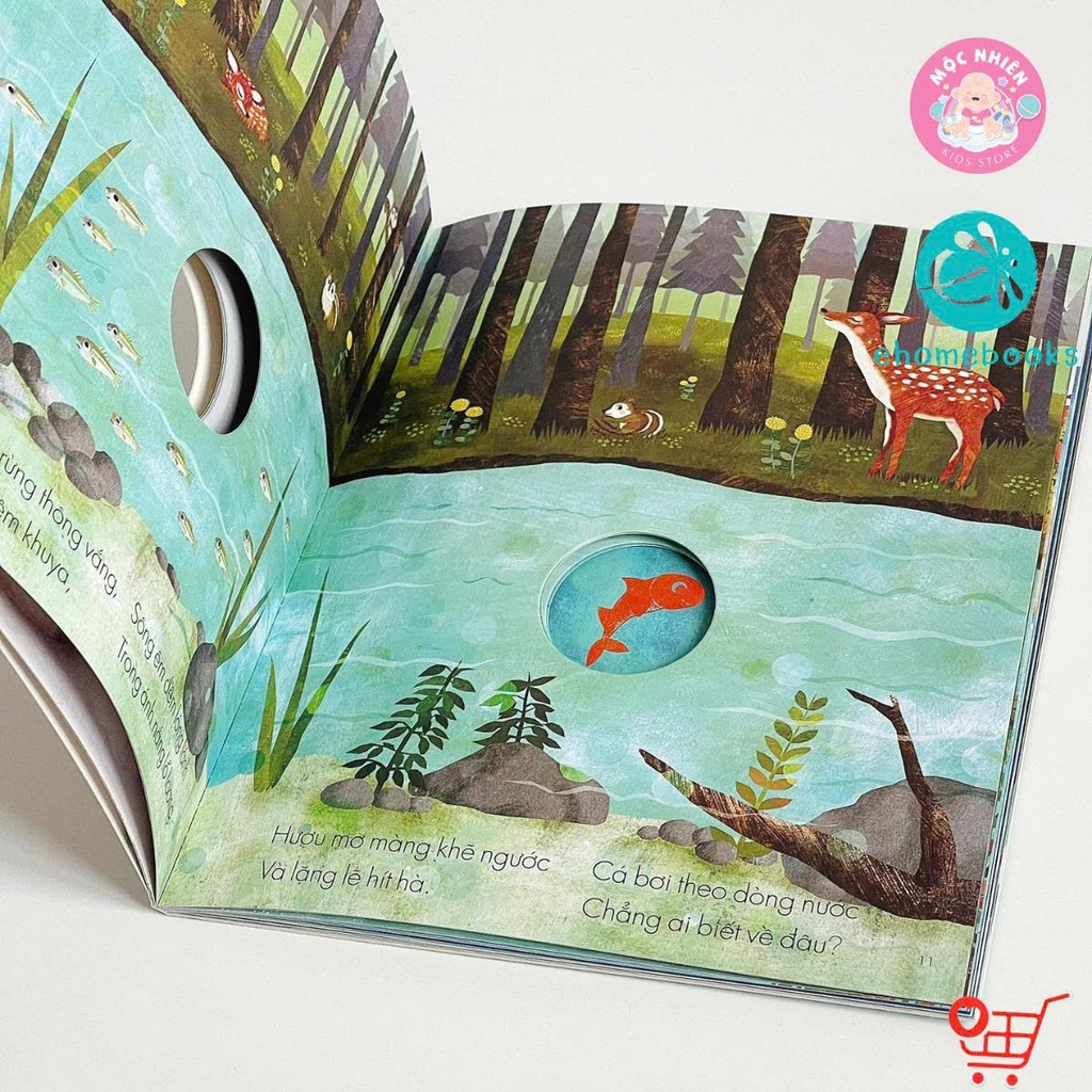 Sách tranh song ngữ Dòng sông - Hành trình vĩ đại về biển cả - Ehomebooks - Dành cho trẻ từ 0-6 tuổi