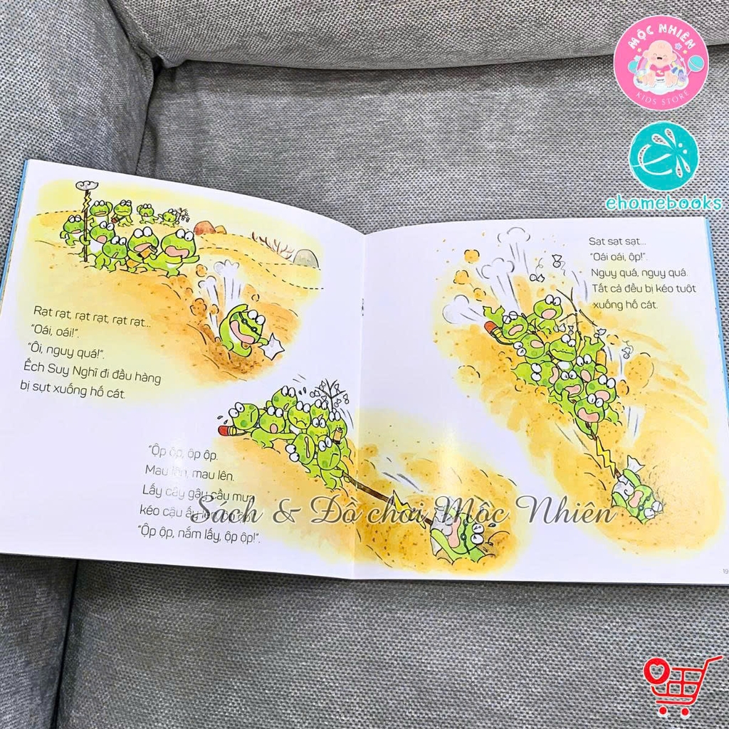 Bộ Sách Ehon Cho Bé Từ 3 Đến 6 Tuổi - Mười Chú Ếch (Combo 06 Tập) - Bìa Mềm - Ehomebooks