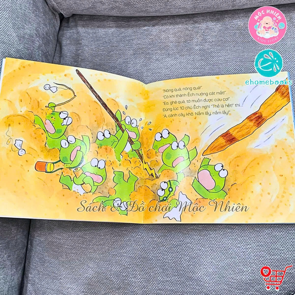 Bộ Sách Ehon Cho Bé Từ 3 Đến 6 Tuổi - Mười Chú Ếch (Combo 06 Tập) - Bìa Mềm - Ehomebooks