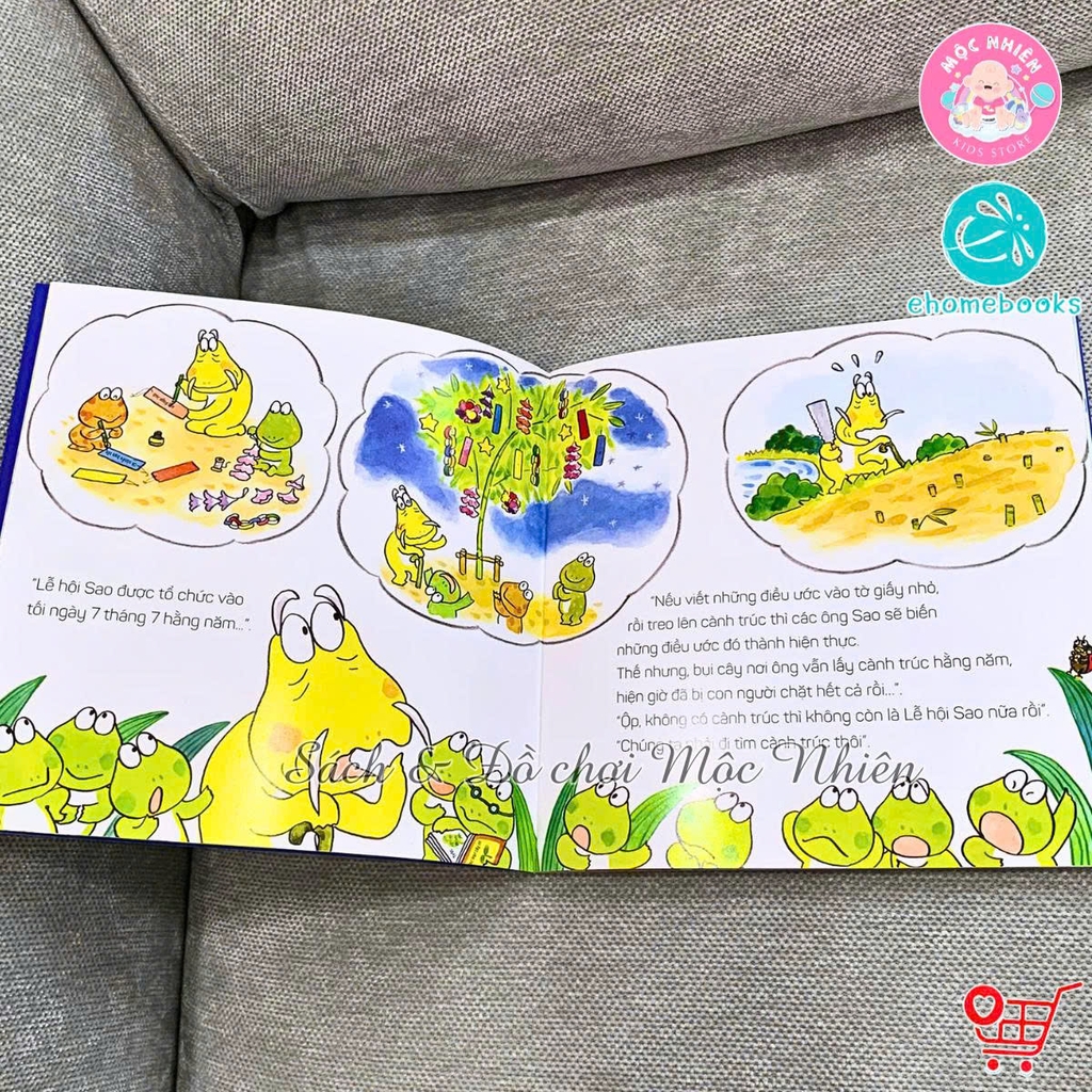 Bộ Sách Ehon Cho Bé Từ 3 Đến 6 Tuổi - Mười Chú Ếch (Combo 06 Tập) - Bìa Mềm - Ehomebooks