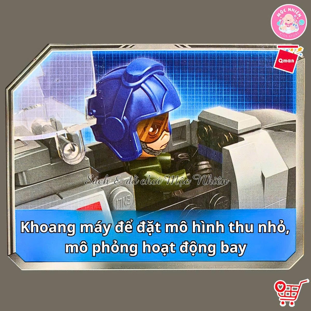 Đồ chơi lắp ráp xếp hình Qman 22017 - Máy bay do thám (295 chi tiết)