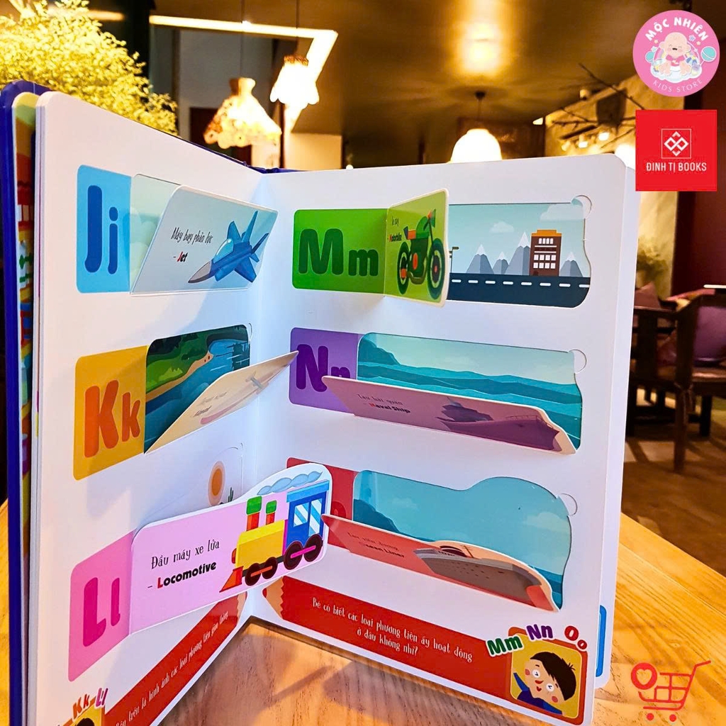 Sách Tương Tác Lật Mở Khám Phá Khổ lớn Lift-The-Flap - Lật mở khám phá - My ABC chữ cái - Đinh Tị Books