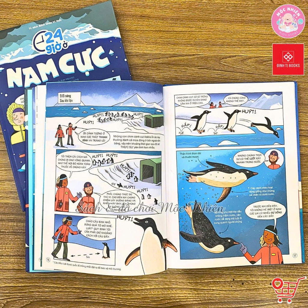 Sách Bách khoa tri thức - 24 giờ - Truyện tranh khám phá cuộc sống cho trẻ từ 6 - 15 tuổi - Đinh Tị Books