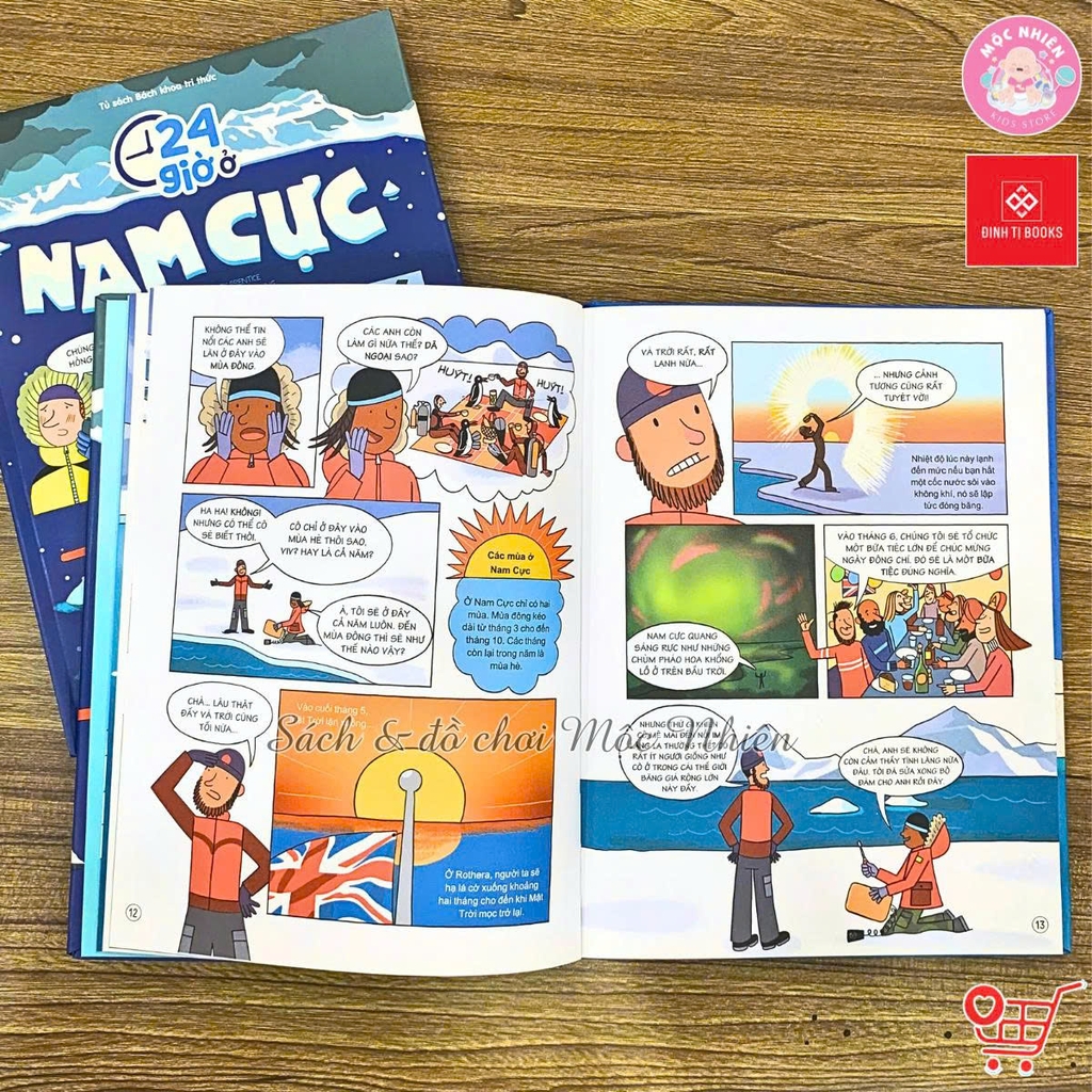 Combo 04 cuốn Sách 24 giờ - Truyện tranh khám phá cuộc sống cho trẻ từ 6 - 15 tuổi - Đinh Tị Books