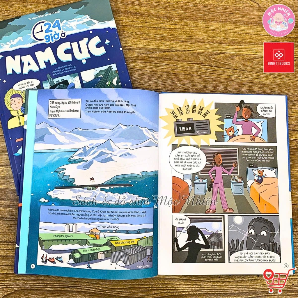 Sách Bách khoa tri thức - 24 giờ - Truyện tranh khám phá cuộc sống cho trẻ từ 6 - 15 tuổi - Đinh Tị Books