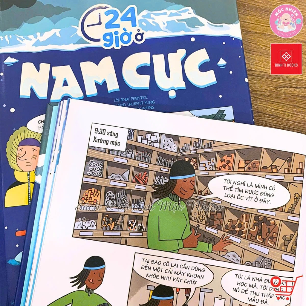 Sách Bách khoa tri thức - 24 giờ - Truyện tranh khám phá cuộc sống cho trẻ từ 6 - 15 tuổi - Đinh Tị Books