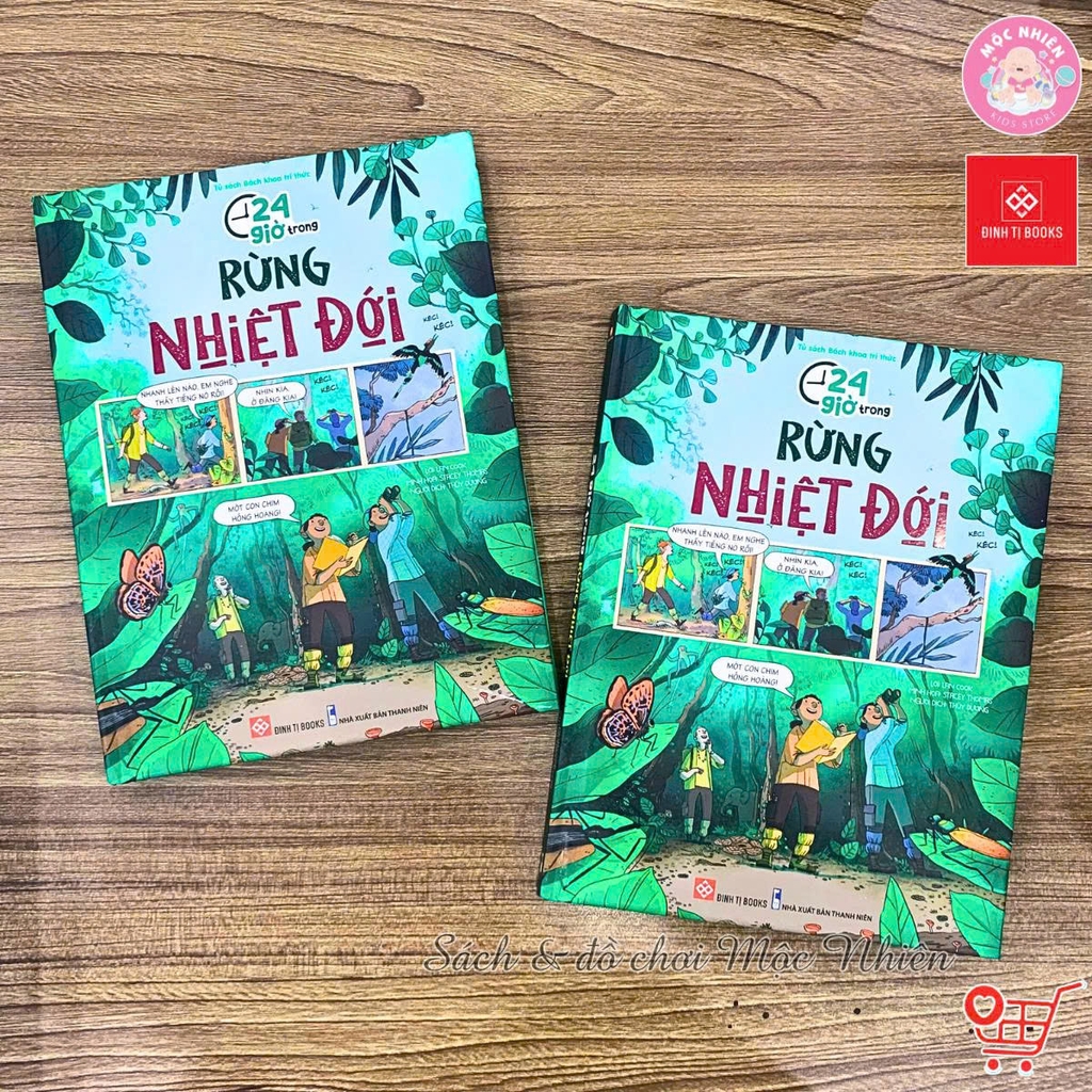 Sách Bách khoa tri thức - 24 giờ - Truyện tranh khám phá cuộc sống cho trẻ từ 6 - 15 tuổi - Đinh Tị Books