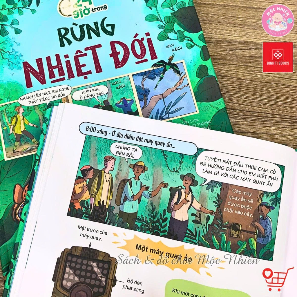 Sách Bách khoa tri thức - 24 giờ - Truyện tranh khám phá cuộc sống cho trẻ từ 6 - 15 tuổi - Đinh Tị Books