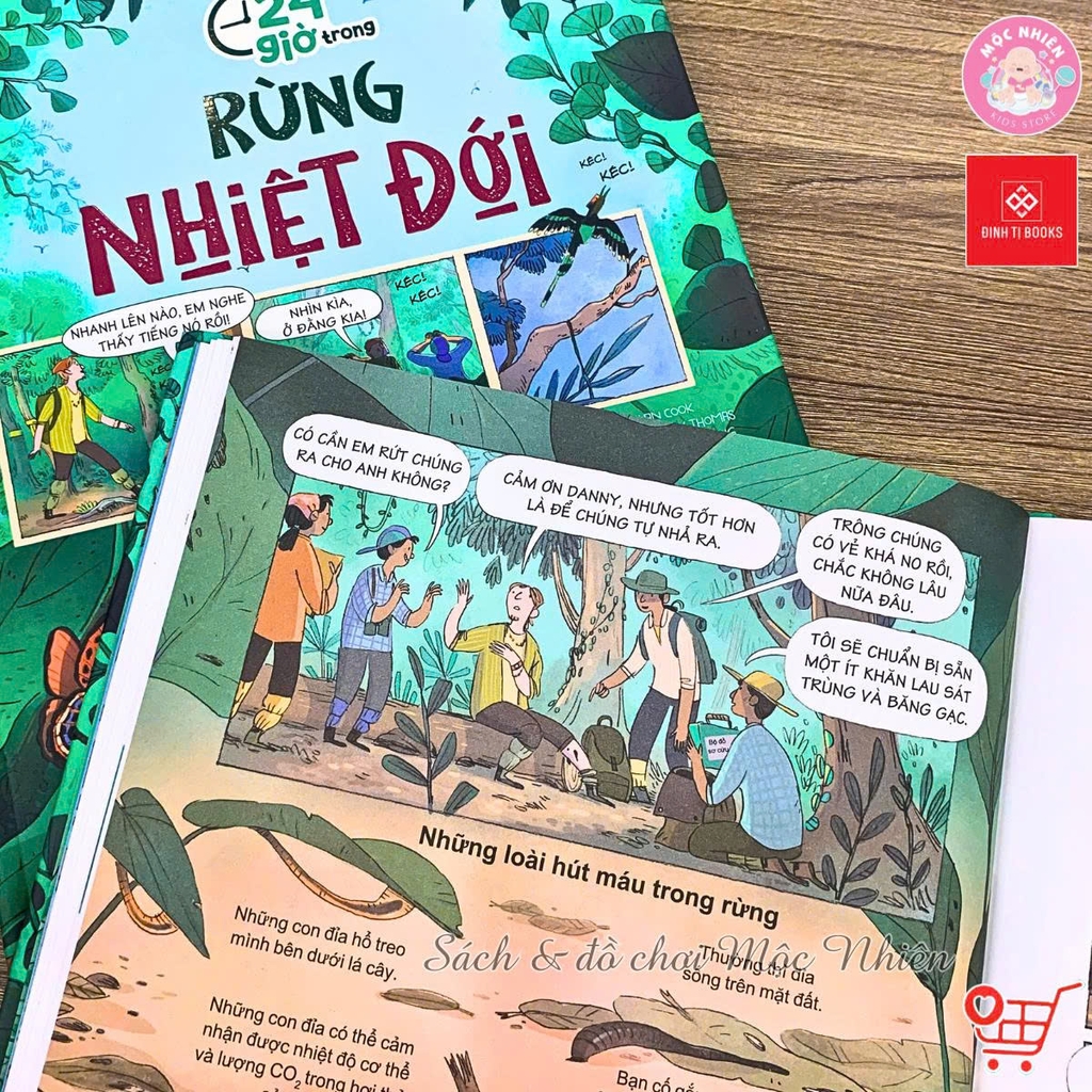 Sách Bách khoa tri thức - 24 giờ - Truyện tranh khám phá cuộc sống cho trẻ từ 6 - 15 tuổi - Đinh Tị Books