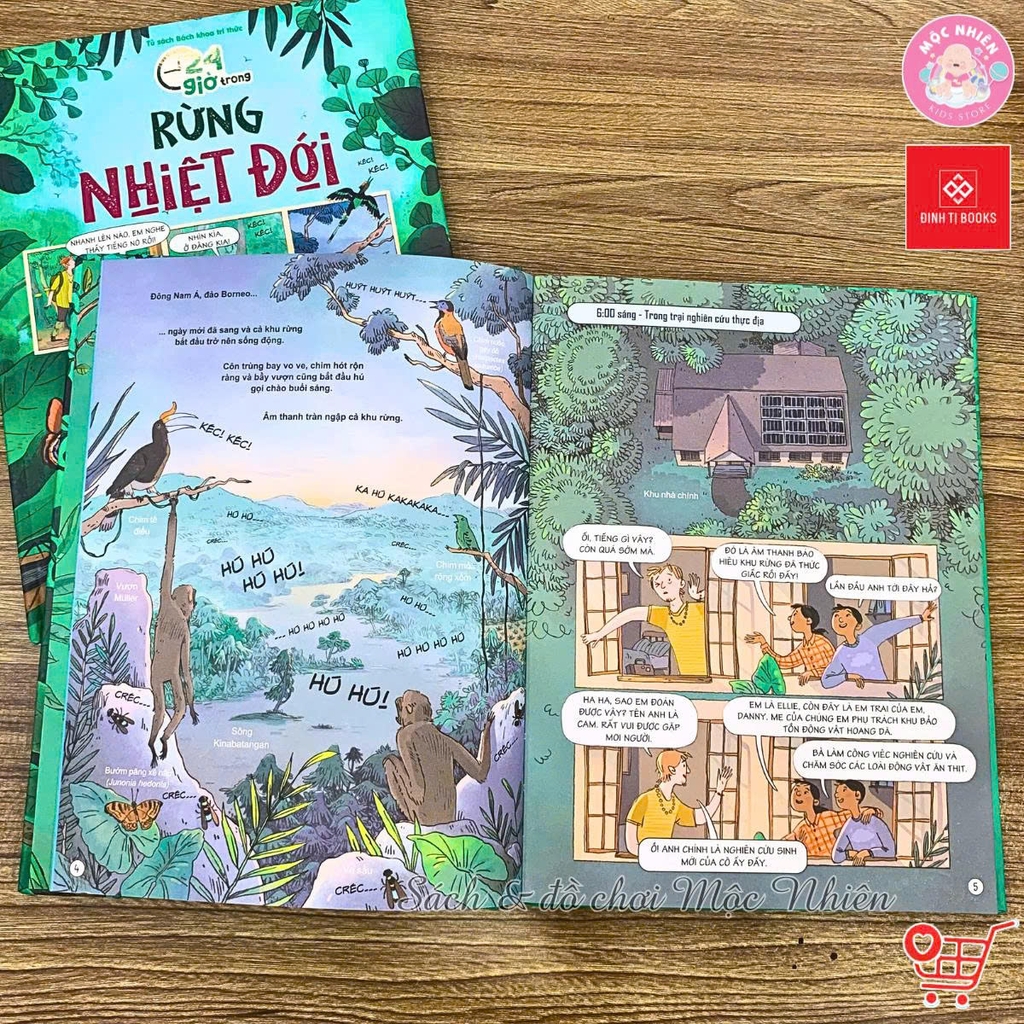 Sách Bách khoa tri thức - 24 giờ - Truyện tranh khám phá cuộc sống cho trẻ từ 6 - 15 tuổi - Đinh Tị Books