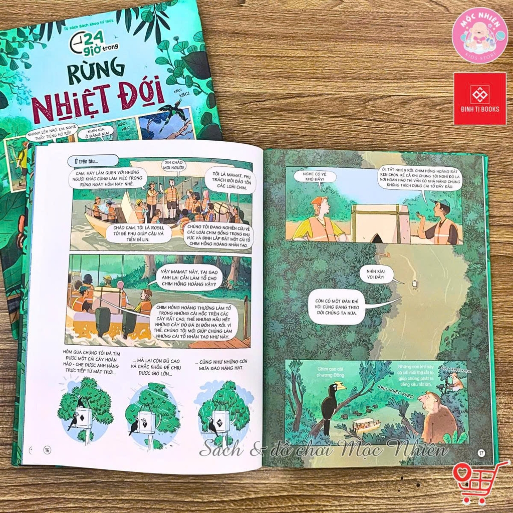 Sách Bách khoa tri thức - 24 giờ - Truyện tranh khám phá cuộc sống cho trẻ từ 6 - 15 tuổi - Đinh Tị Books