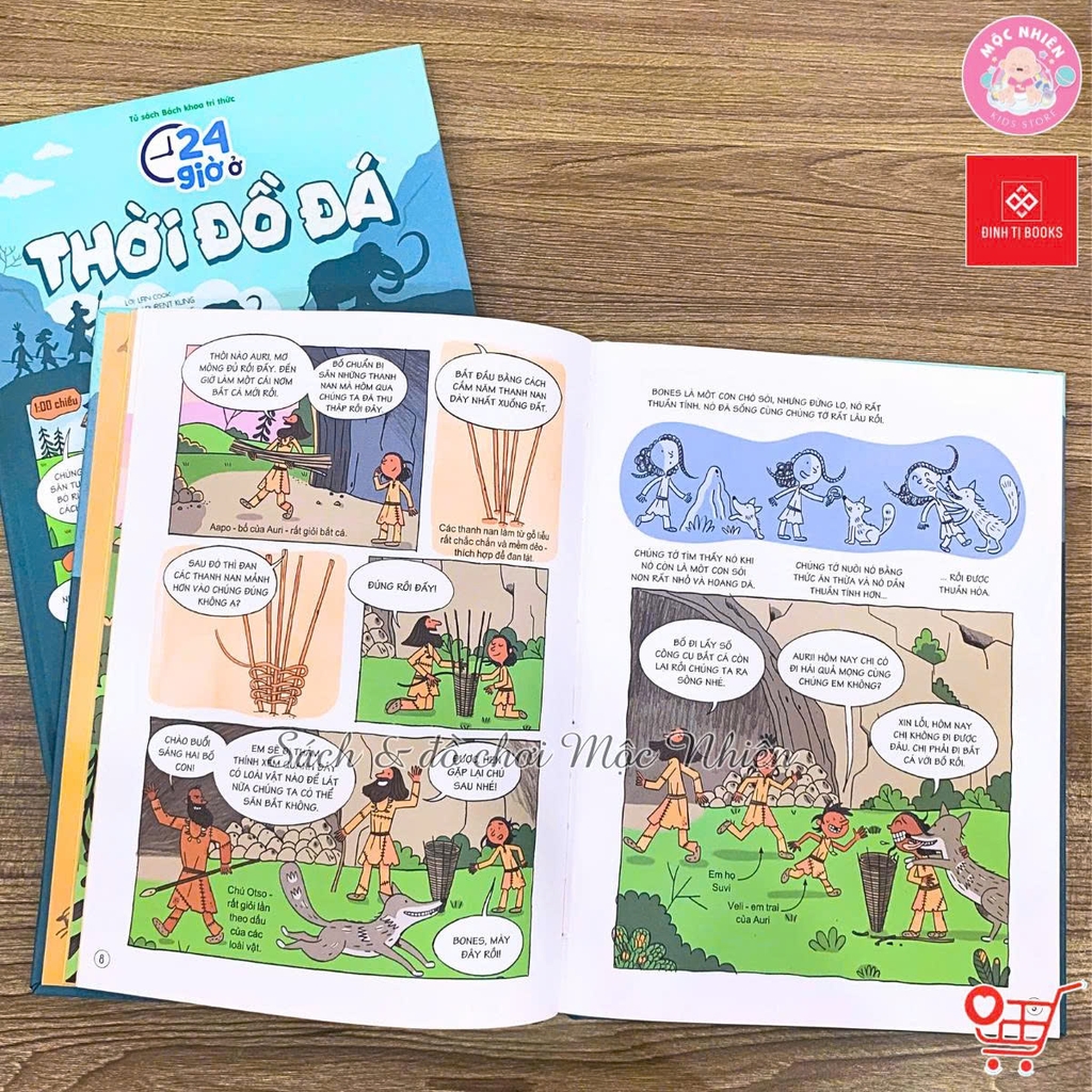 Sách Bách khoa tri thức - 24 giờ - Truyện tranh khám phá cuộc sống cho trẻ từ 6 - 15 tuổi - Đinh Tị Books