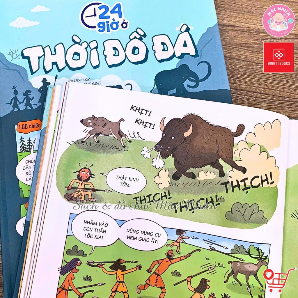 Sách Bách khoa tri thức - 24 giờ - Truyện tranh khám phá cuộc sống cho trẻ từ 6 - 15 tuổi - Đinh Tị Books