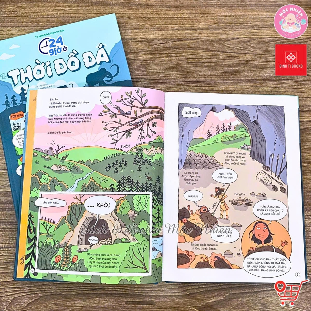 Sách Bách khoa tri thức - 24 giờ - Truyện tranh khám phá cuộc sống cho trẻ từ 6 - 15 tuổi - Đinh Tị Books