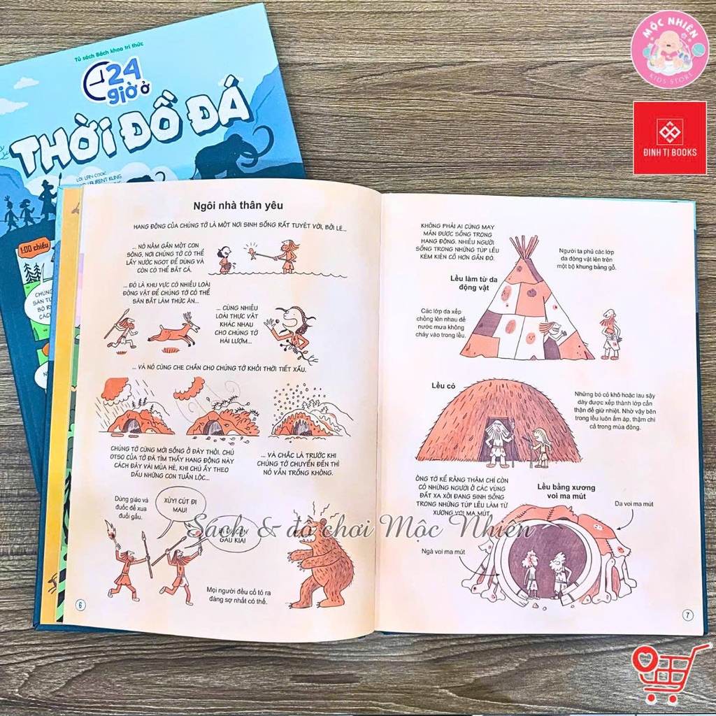 Combo 04 cuốn Sách 24 giờ - Truyện tranh khám phá cuộc sống cho trẻ từ 6 - 15 tuổi - Đinh Tị Books