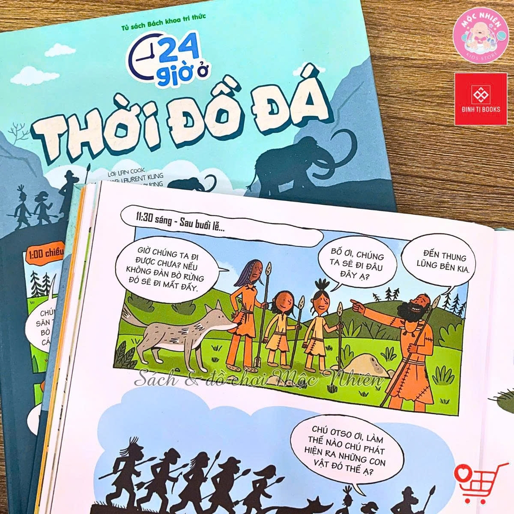 Sách Bách khoa tri thức - 24 giờ - Truyện tranh khám phá cuộc sống cho trẻ từ 6 - 15 tuổi - Đinh Tị Books