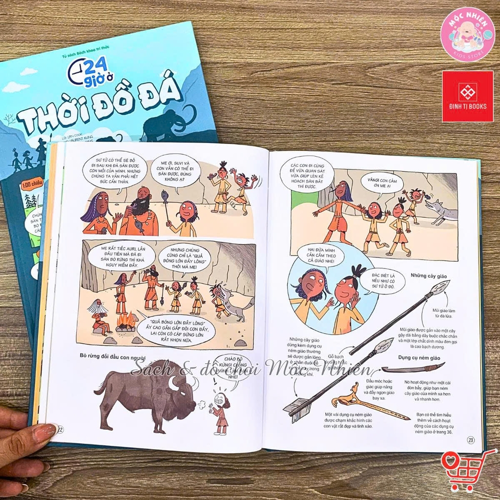 Sách Bách khoa tri thức - 24 giờ - Truyện tranh khám phá cuộc sống cho trẻ từ 6 - 15 tuổi - Đinh Tị Books