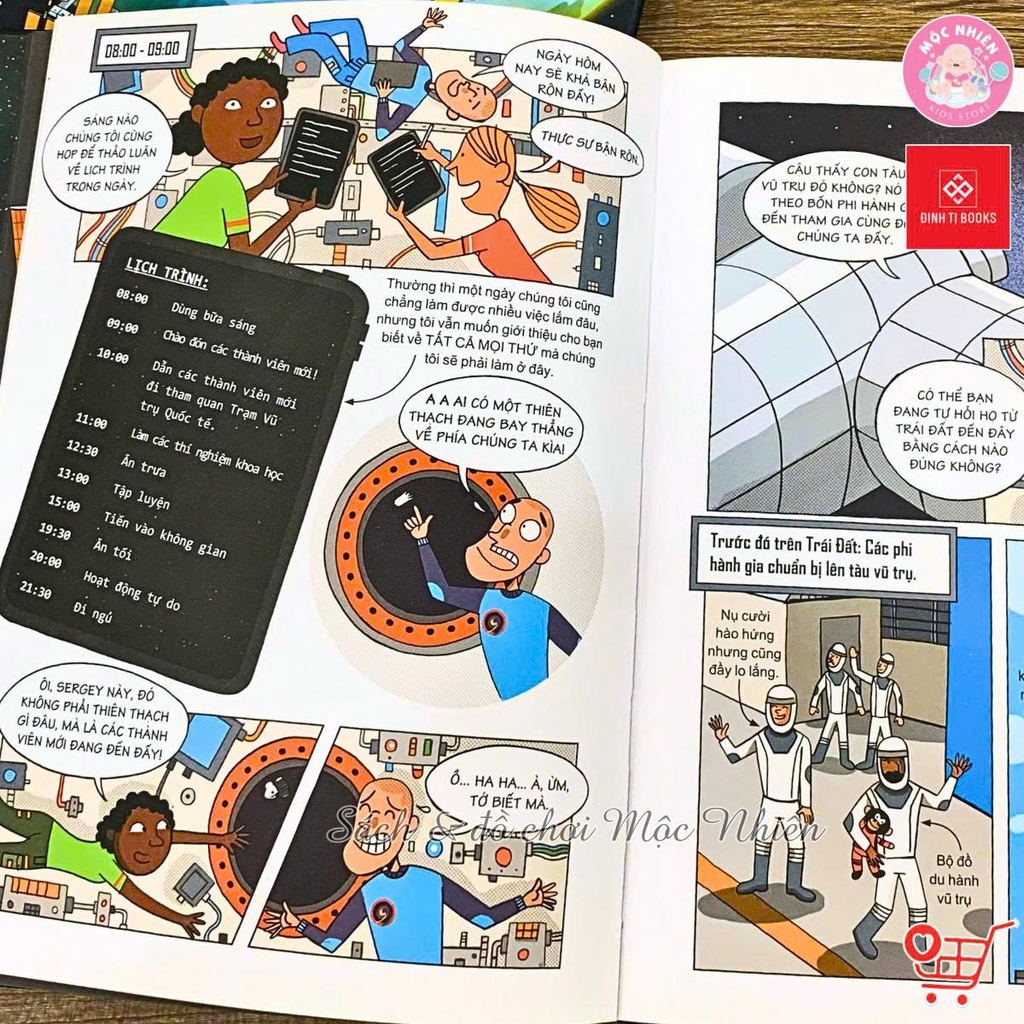 Combo 04 cuốn Sách 24 giờ - Truyện tranh khám phá cuộc sống cho trẻ từ 6 - 15 tuổi - Đinh Tị Books