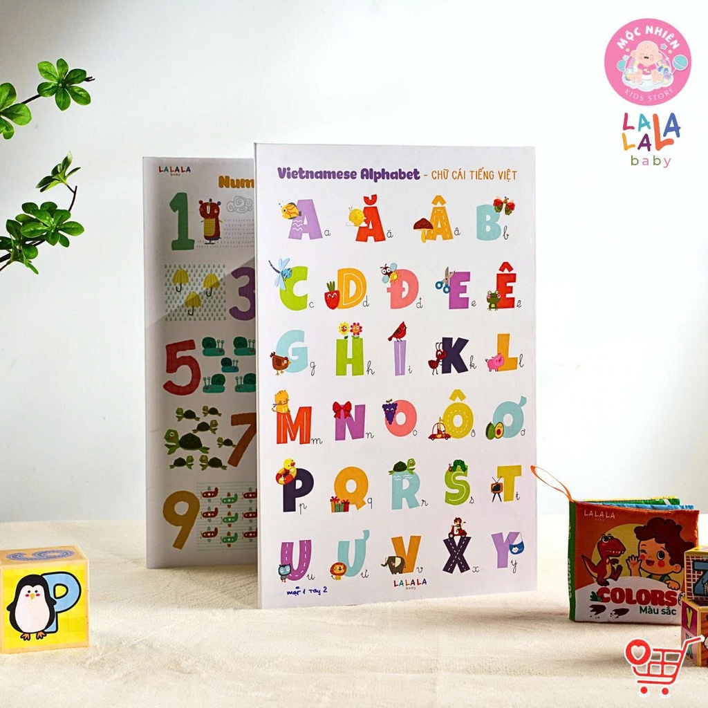 Combo 03 Bảng gấp thông thái My First Learning chart (3 chủ đề) - Lalala Baby