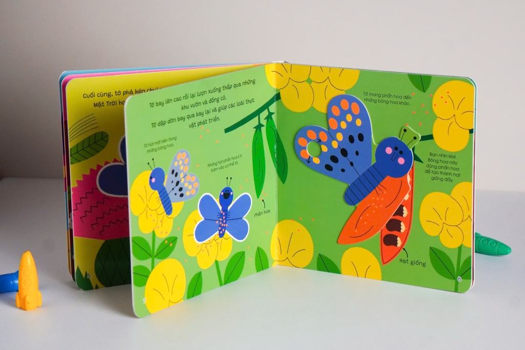 Sách tương tác cho bé - Thế giới nhỏ động đậy - Đinh Tị Books