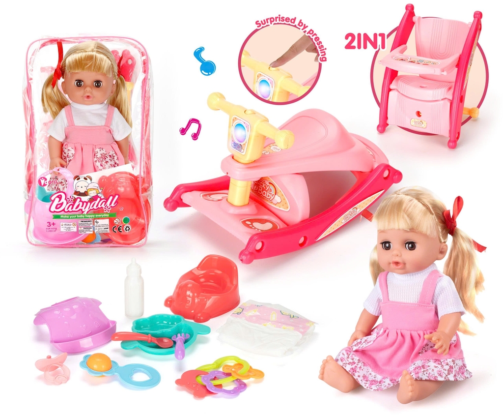 Đồ Chơi Búp Bê VDORA Có Âm Thanh Cho Bé Gái từ 3 Tuổi (Nhiều loại lựa chọn)