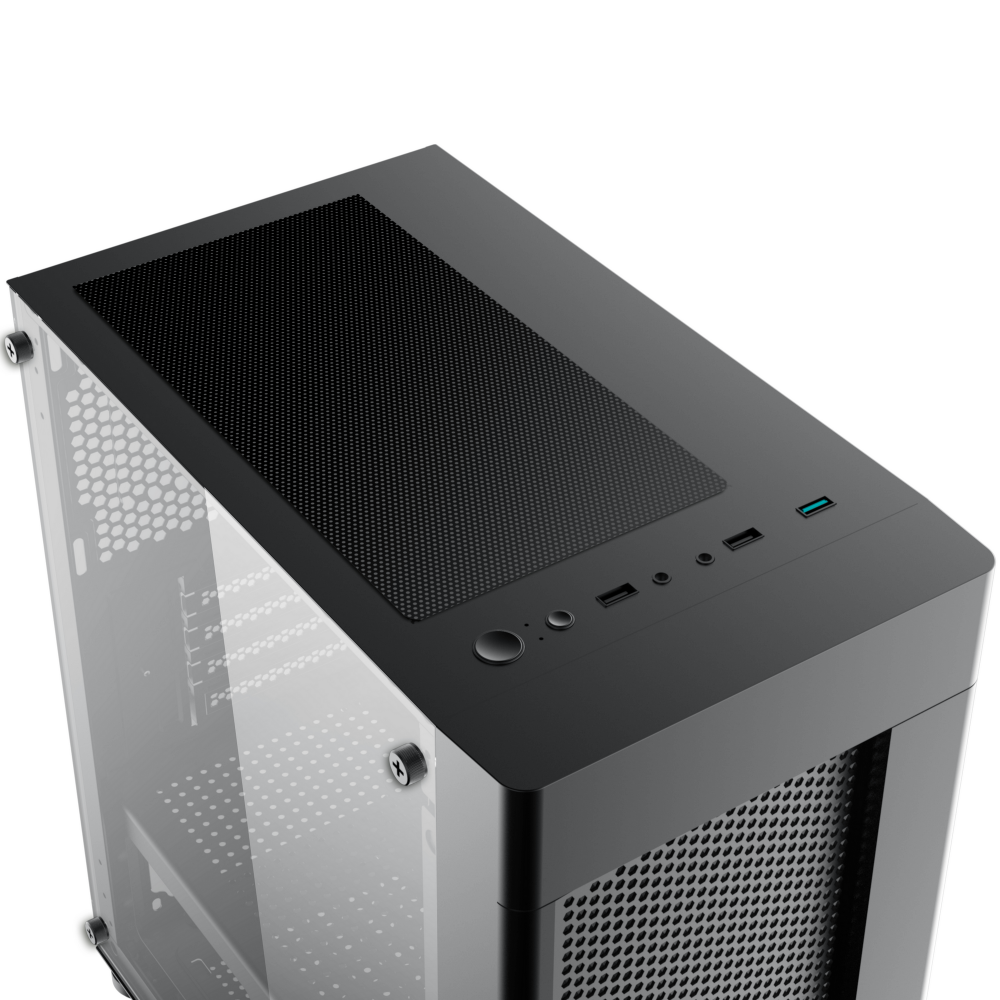 Case Xigmatek Aero 2F Black ( Sẵn 2FAN LED RGB)