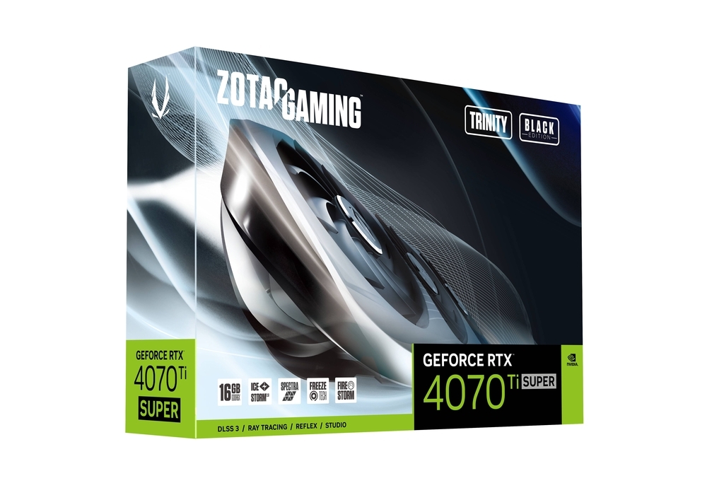 ZOTAC GAMING GeForce RTX 4070 Ti SUPER Trinity Black 16GB GDDR6X