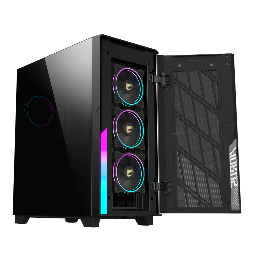 Case Máy Tính Gigabyte Aorus C500 Glass (GB-AC500G/Đen/E-ATX/RGB)