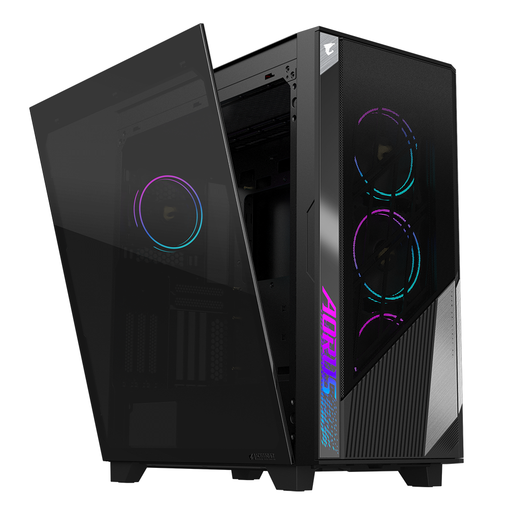 Case Máy Tính Gigabyte Aorus C500 Glass (GB-AC500G/Đen/E-ATX/RGB)