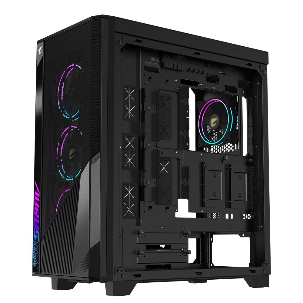 Case Máy Tính Gigabyte Aorus C500 Glass (GB-AC500G/Đen/E-ATX/RGB)