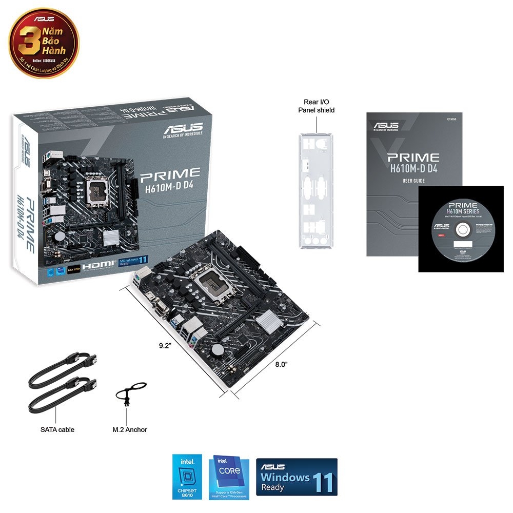 ASUS PRIME H610M-D DDR4