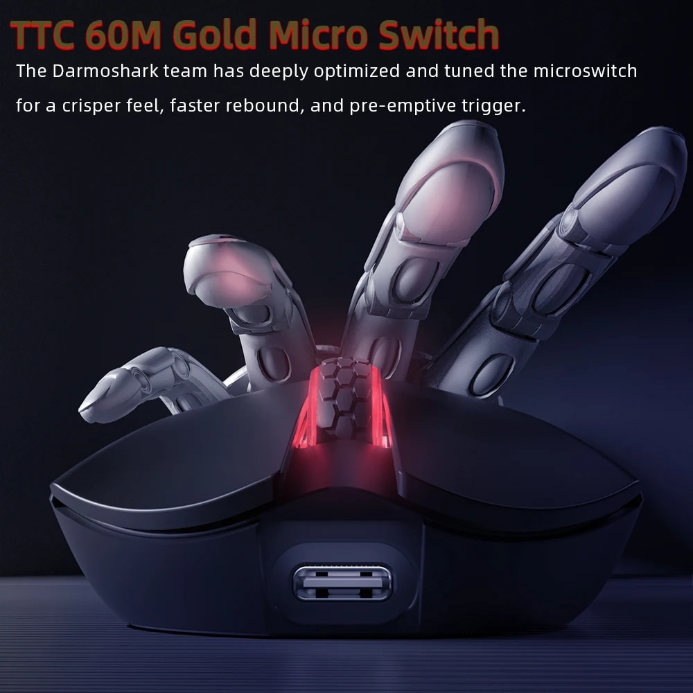 Chuột không dây DARMOSHARK M3S (3 CHẾ ĐỘ KẾT NỐI DÂY / WIRELESS 2.4GHZ / BLUETOOTH 5.0)