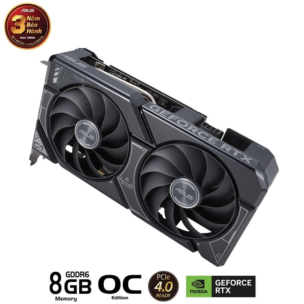 Card màn hình ASUS Dual GeForce RTX 4060 OC Edition 8GB GDDR6