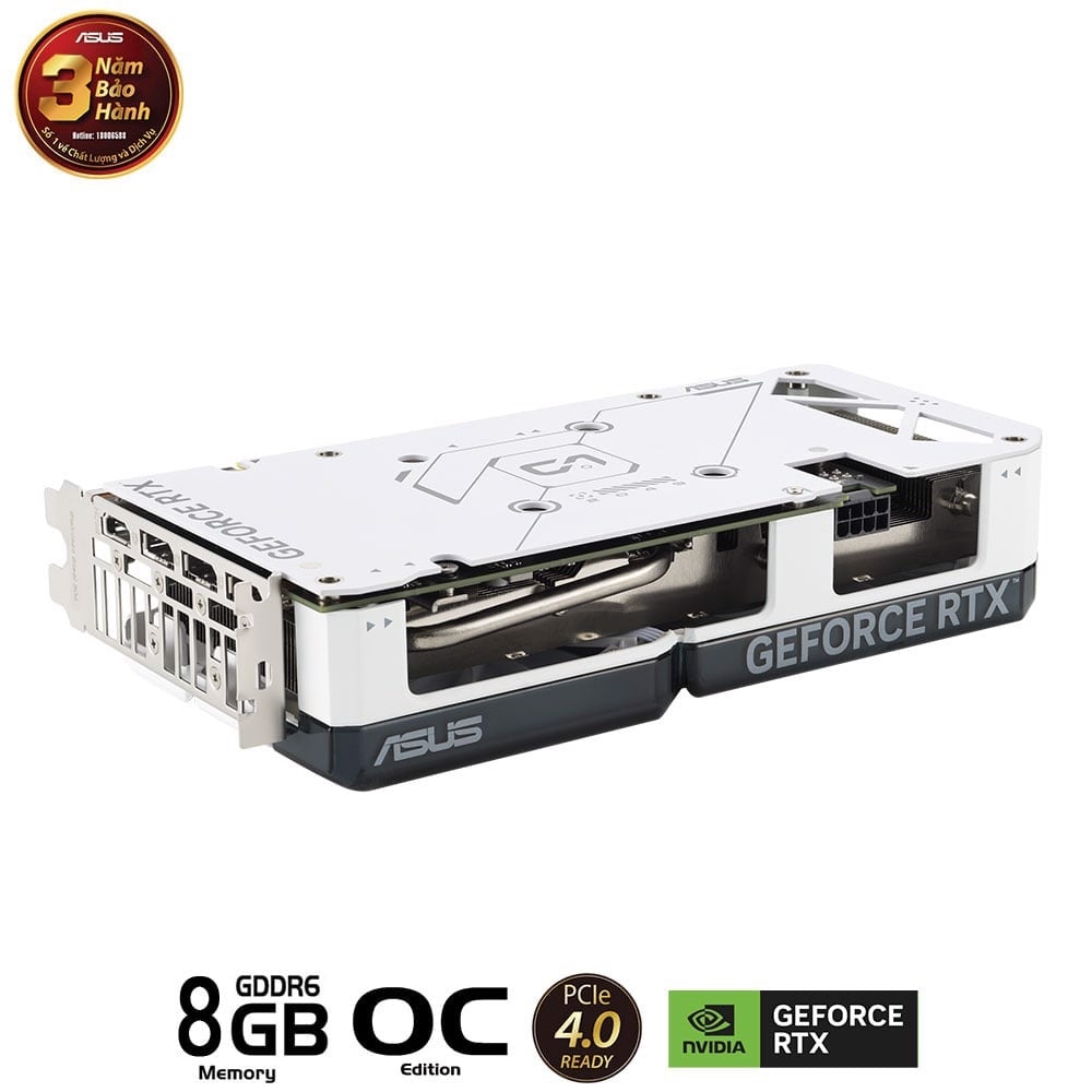 ASUS Dual GeForce RTX 4060 Ti White OC Edition 8GB GDDR6