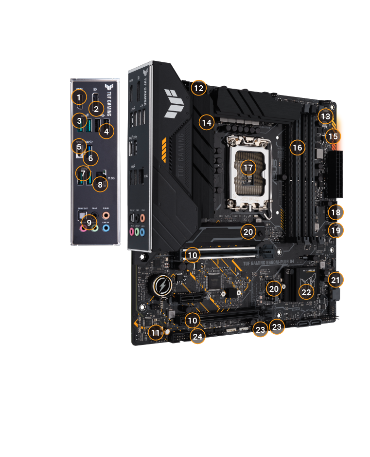 ASUS TUF GAMING B660M-PLUS DDR4