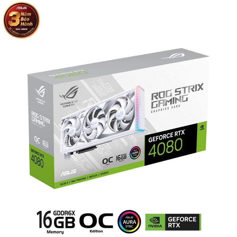 ASUS ROG Strix GeForce RTX 4080 OC White Edition 16GB GDDR6X