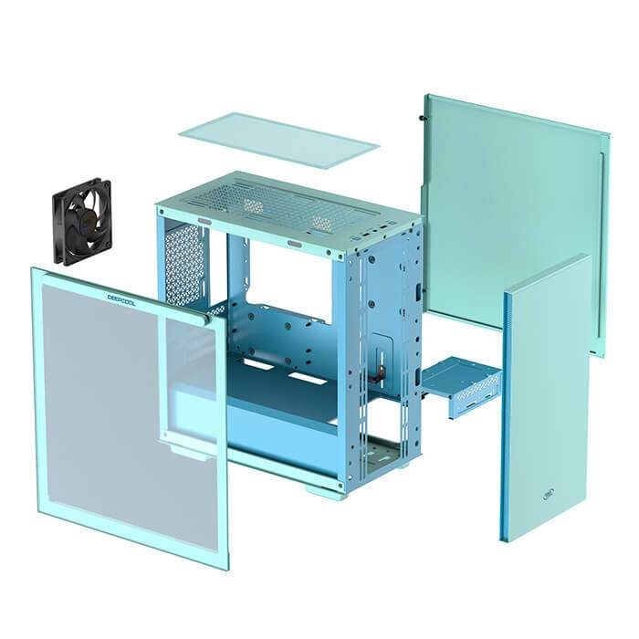 CASE DEEPCOOL MACUBE 110 GREEN GBNGM1N-A-1