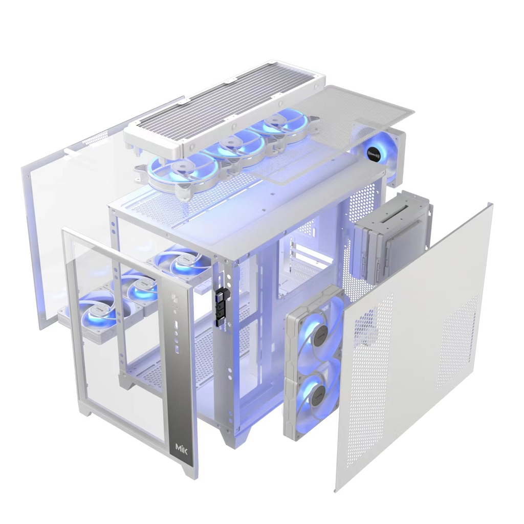 CASE MIK LV12 M - WHITE (NO FAN)