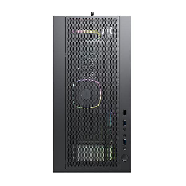 CASE MONTECH SKY TWO BLACK (MID TOWER/MÀU ĐEN) - 4 FAN ARGB