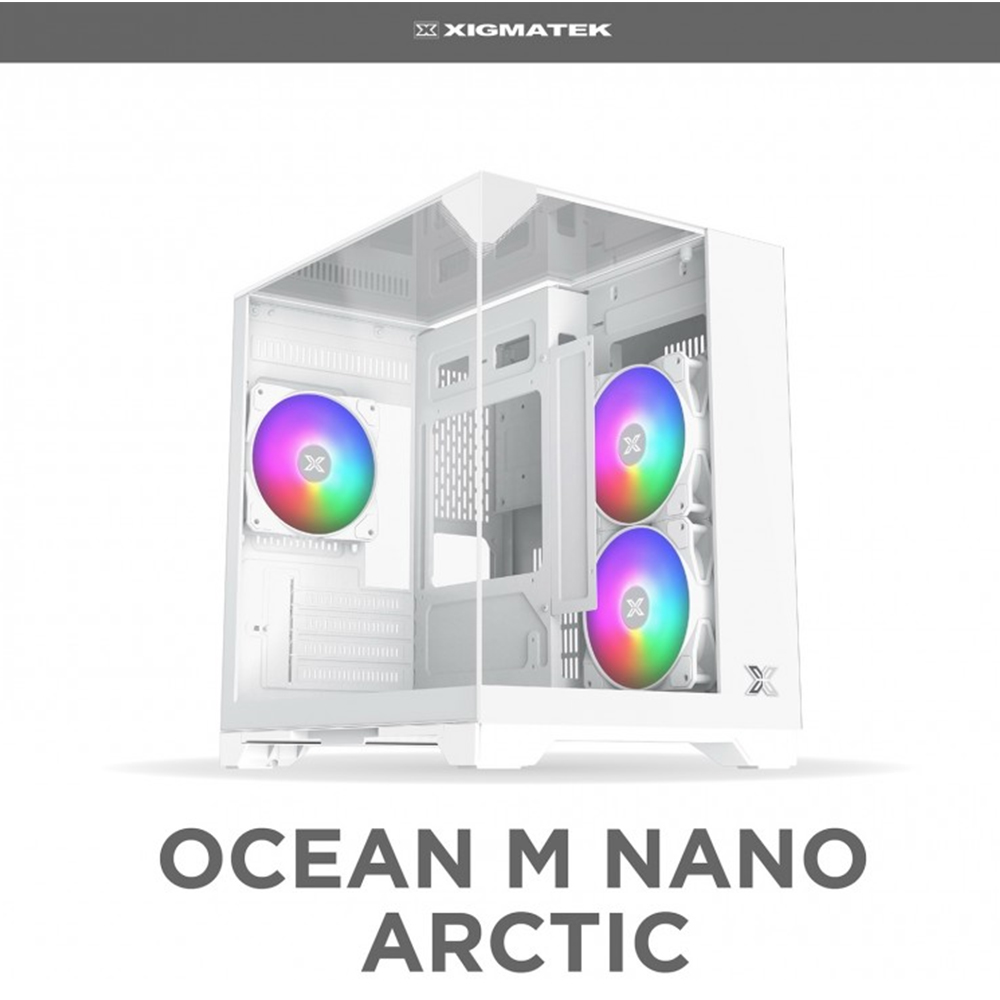 VỎ CASE XIGMATEK OCEAN M NANO (EN45400) M-ATX - NO FAN ĐEN/TRẮNG